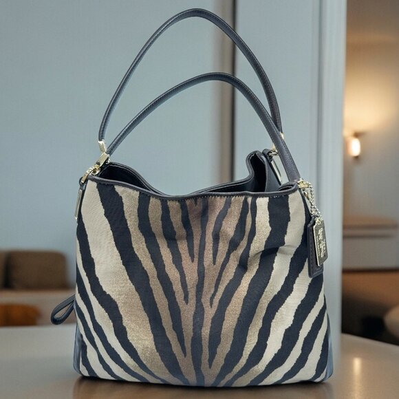 Coach Handbags - 💰SALE💰 EUC Coach Madison Phoebe Zebra Print Shoulder Bag
